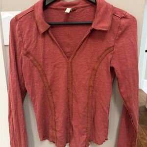 Pilcro Terracotta Blouse
